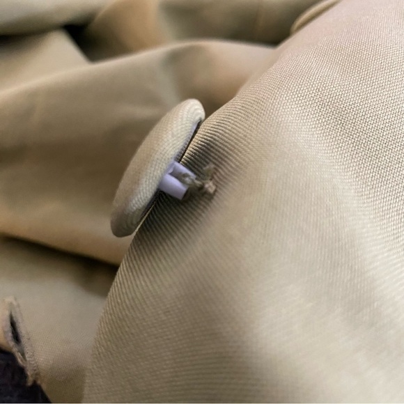 Vintage 90s Allison Woods Blazer Suit Jacket Green 26W - Picture 4 of 6